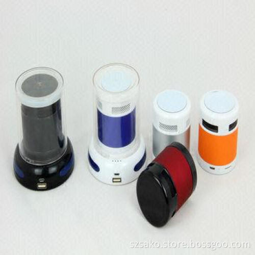 Portable Bluetooth Speaker, with Intelligent Voice Prompts, Sensing Capabilities, Rechargeable Dock